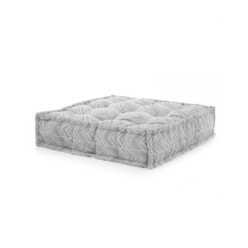OresteLuchetta Pouf quadrato OUTDOOR IKAT, grigio