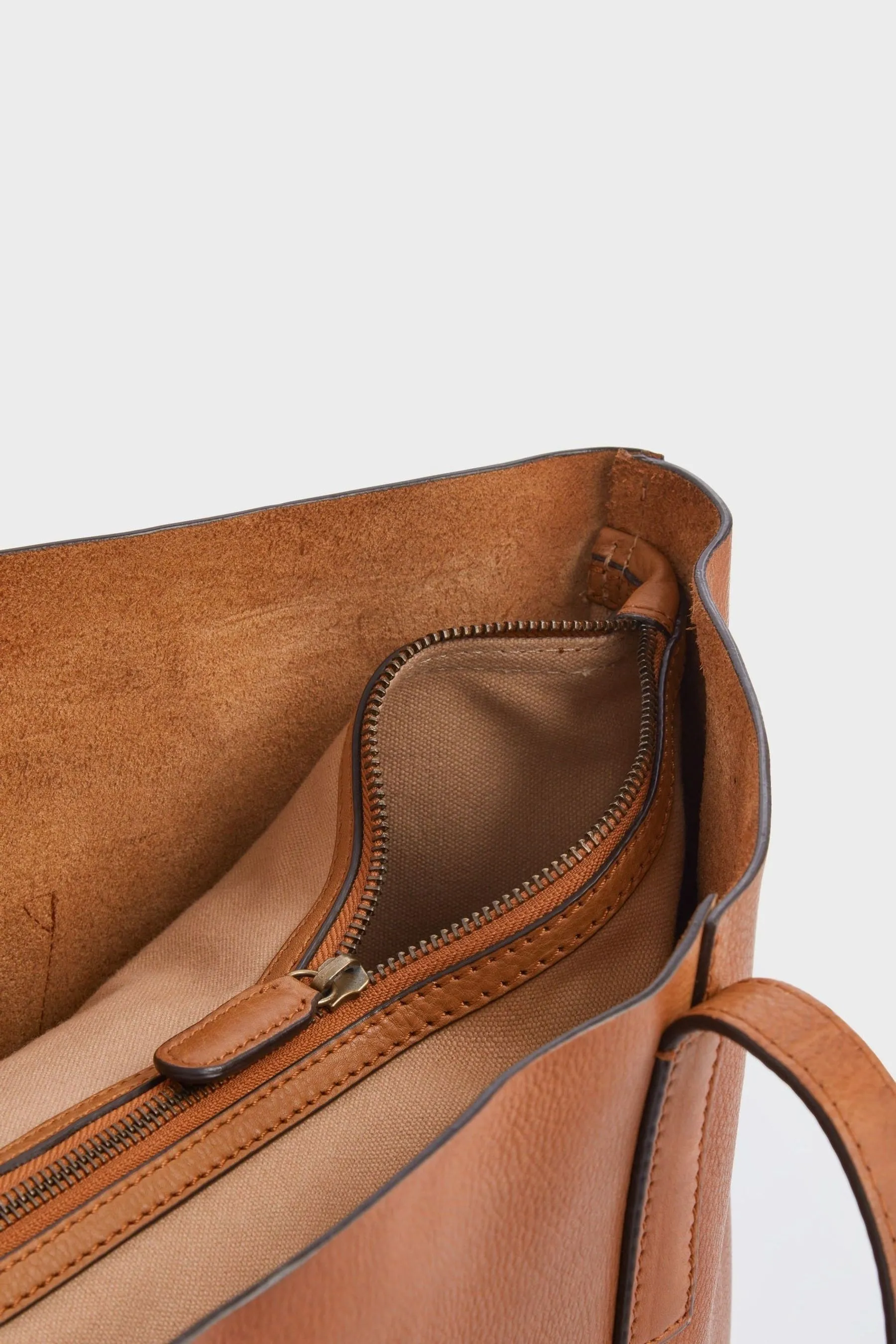 OSPREY LONDON - Santa Fe - Borsa tote in pelle vintage