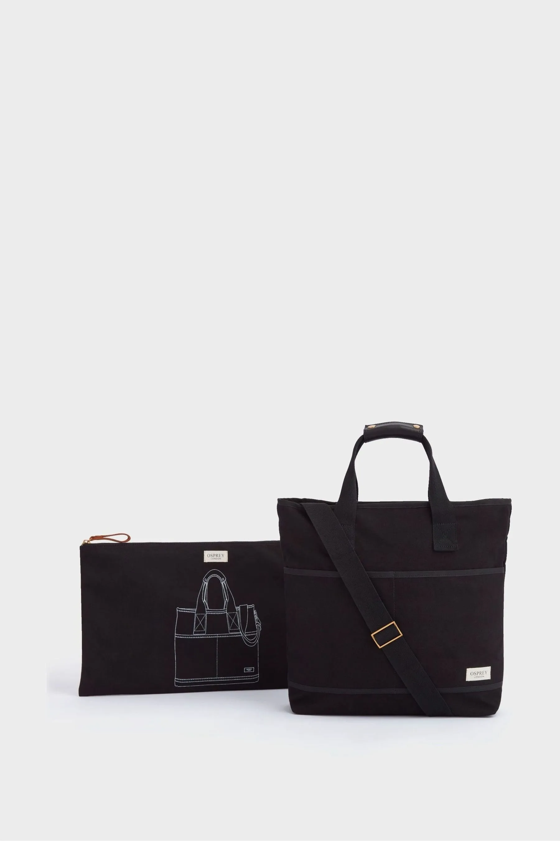 OSPREY LONDON - The Studio - Borsa media tote ripiegabile