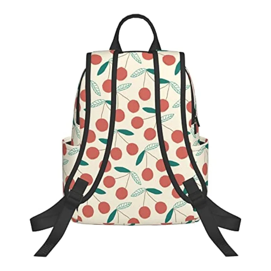 OTRAHCSD Zaino, grazioso zaino leggero con ciliegie alla frutta, per uomo e donna, casual, per escursionismo, campeggio, viaggi,