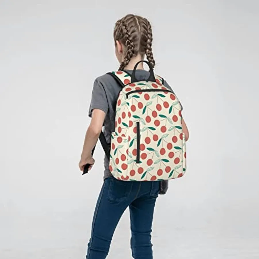 OTRAHCSD Zaino, grazioso zaino leggero con ciliegie alla frutta, per uomo e donna, casual, per escursionismo, campeggio, viaggi,