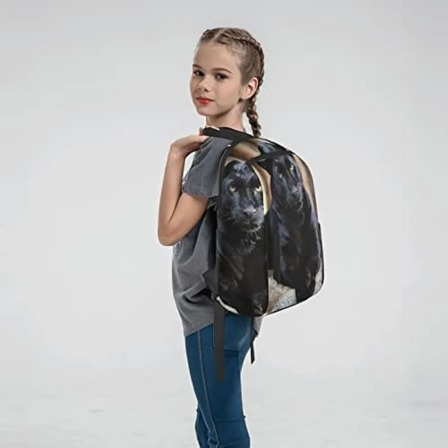 OTRAHCSD Zaino, zaino leggero leopardo nero per uomo donna, zaino casual per escursionismo, campeggio, viaggi, attività all’aper
