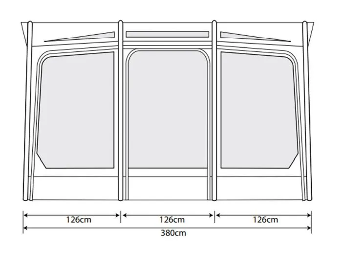 Outdoor Revolution Eclipse Pro 380 veranda per caravan