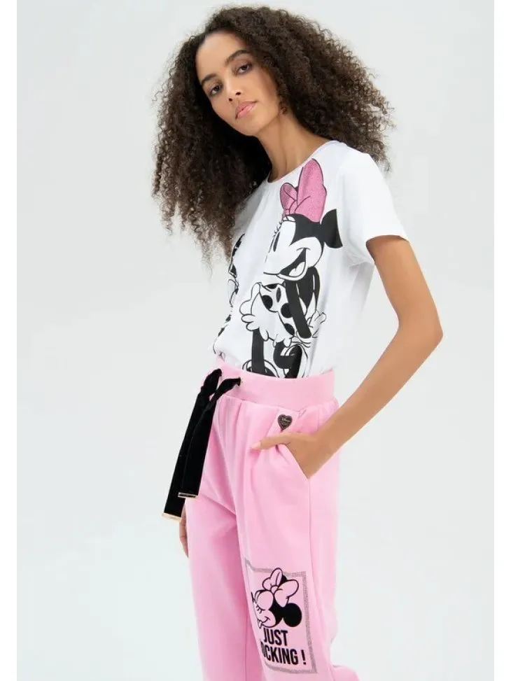 PANTALONE TUTA DISNEY SCRITTA LATERALE
