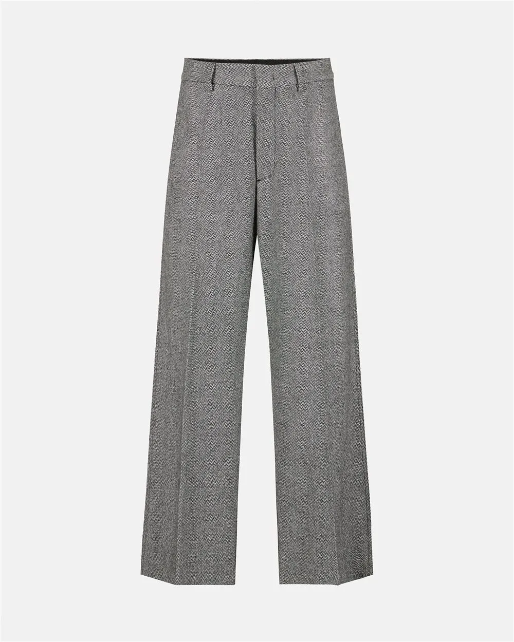 Pantaloni a vita regolare in misto lana