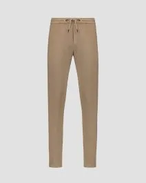 Pantaloni beige in lino da uomo Dondup