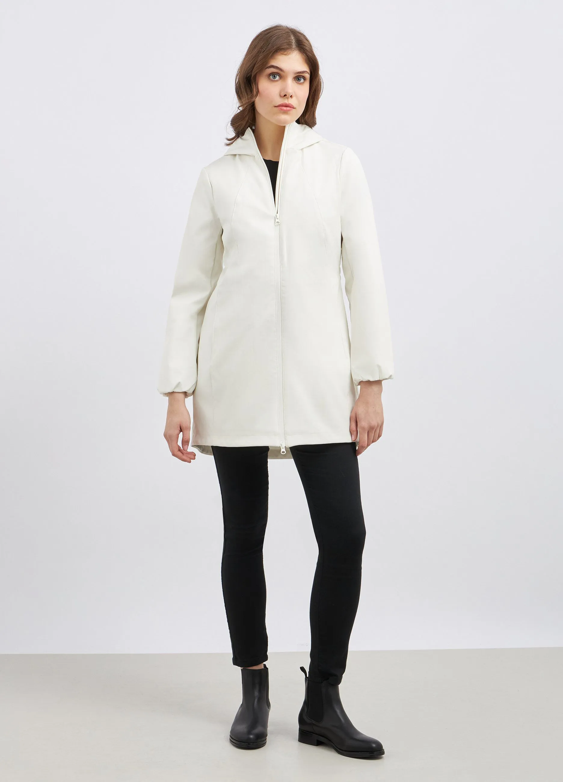 Parka con mantellina donna