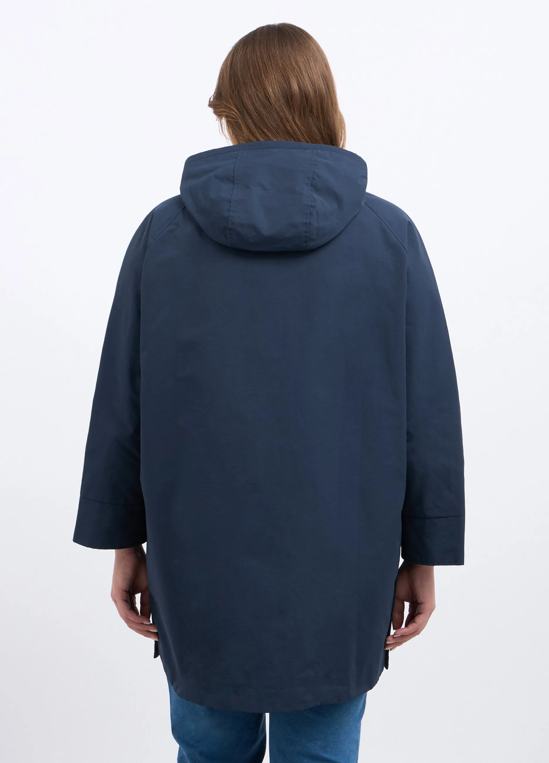 Parka curvy con cappuccio donna