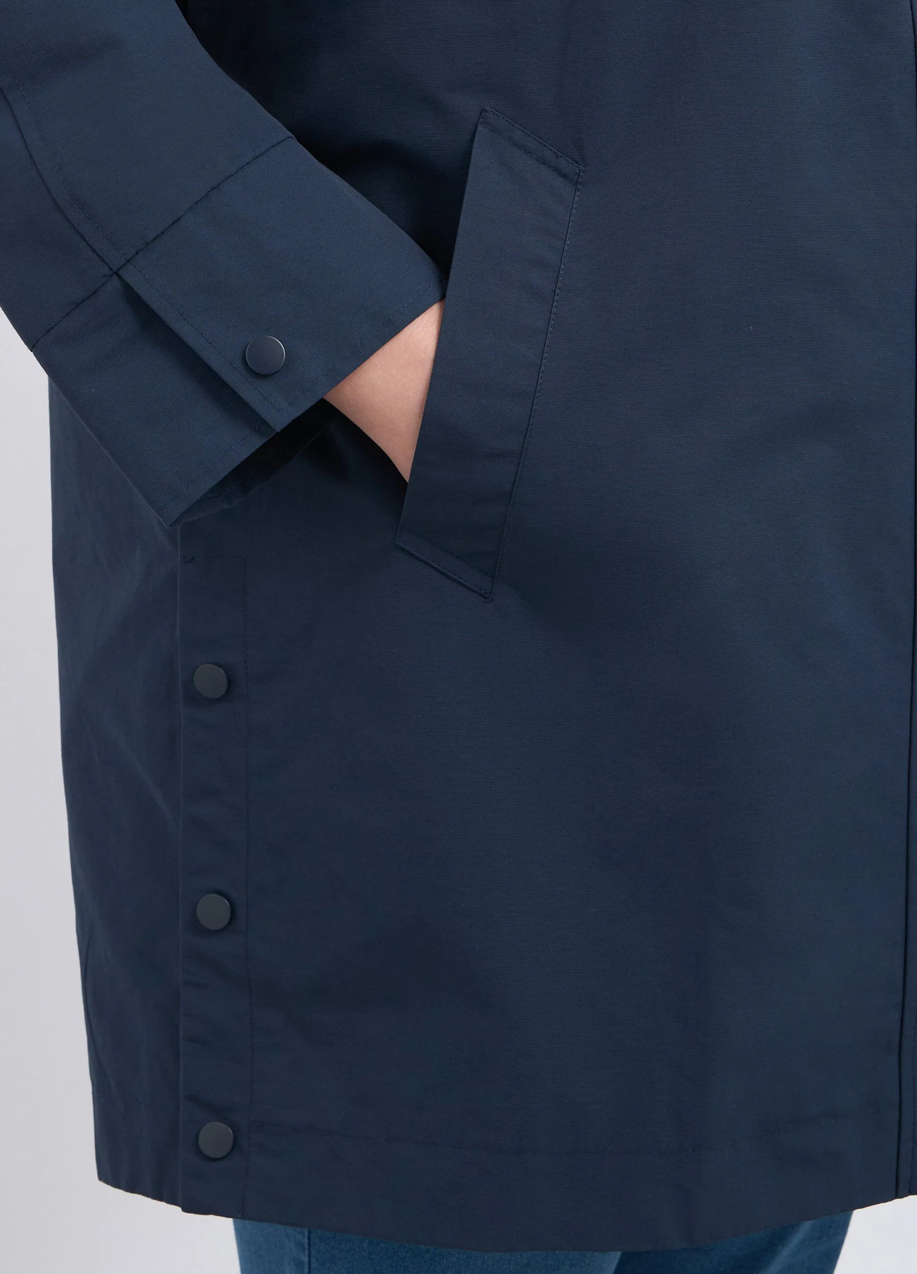 Parka curvy con cappuccio donna