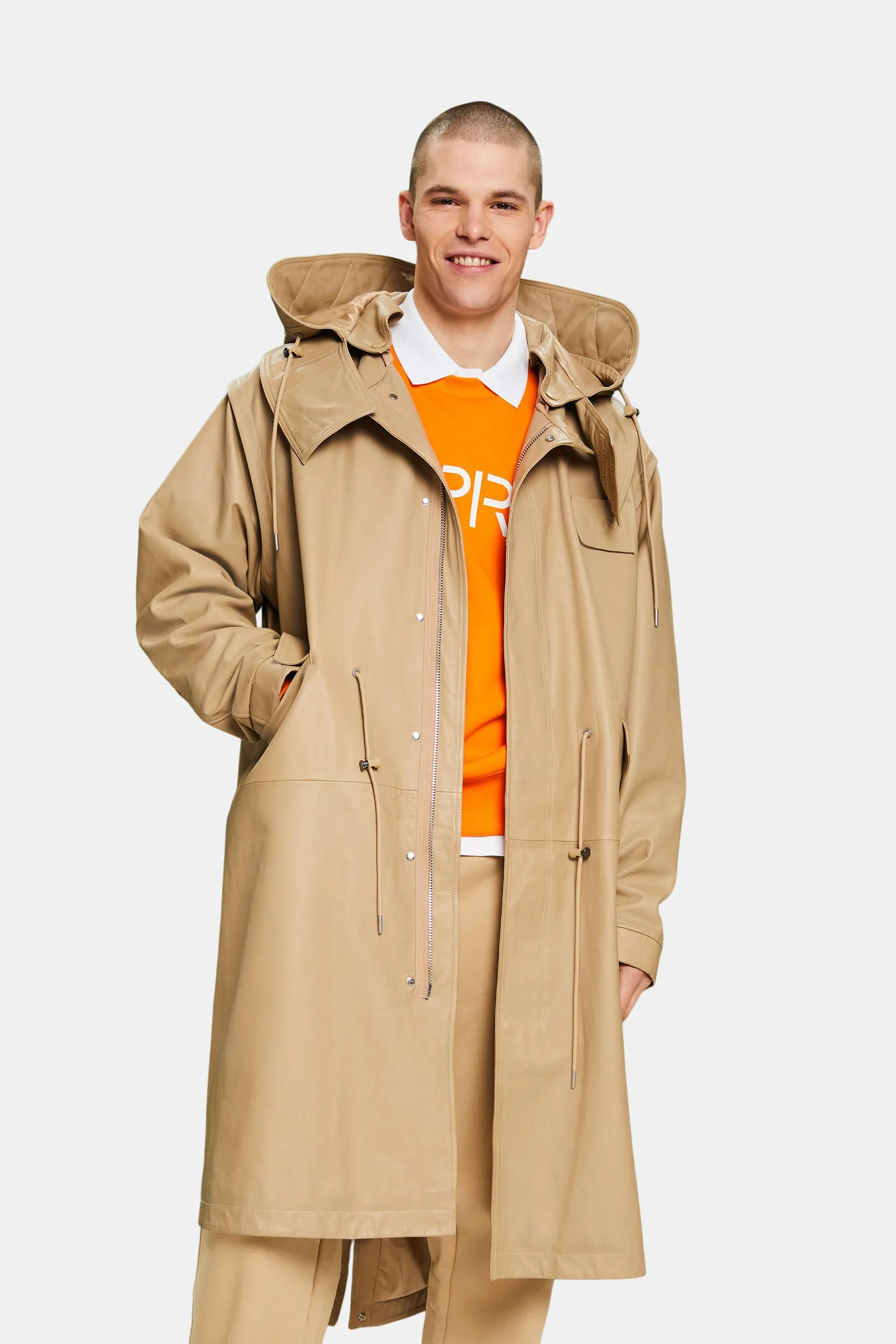 Parka in pelle multifunzione