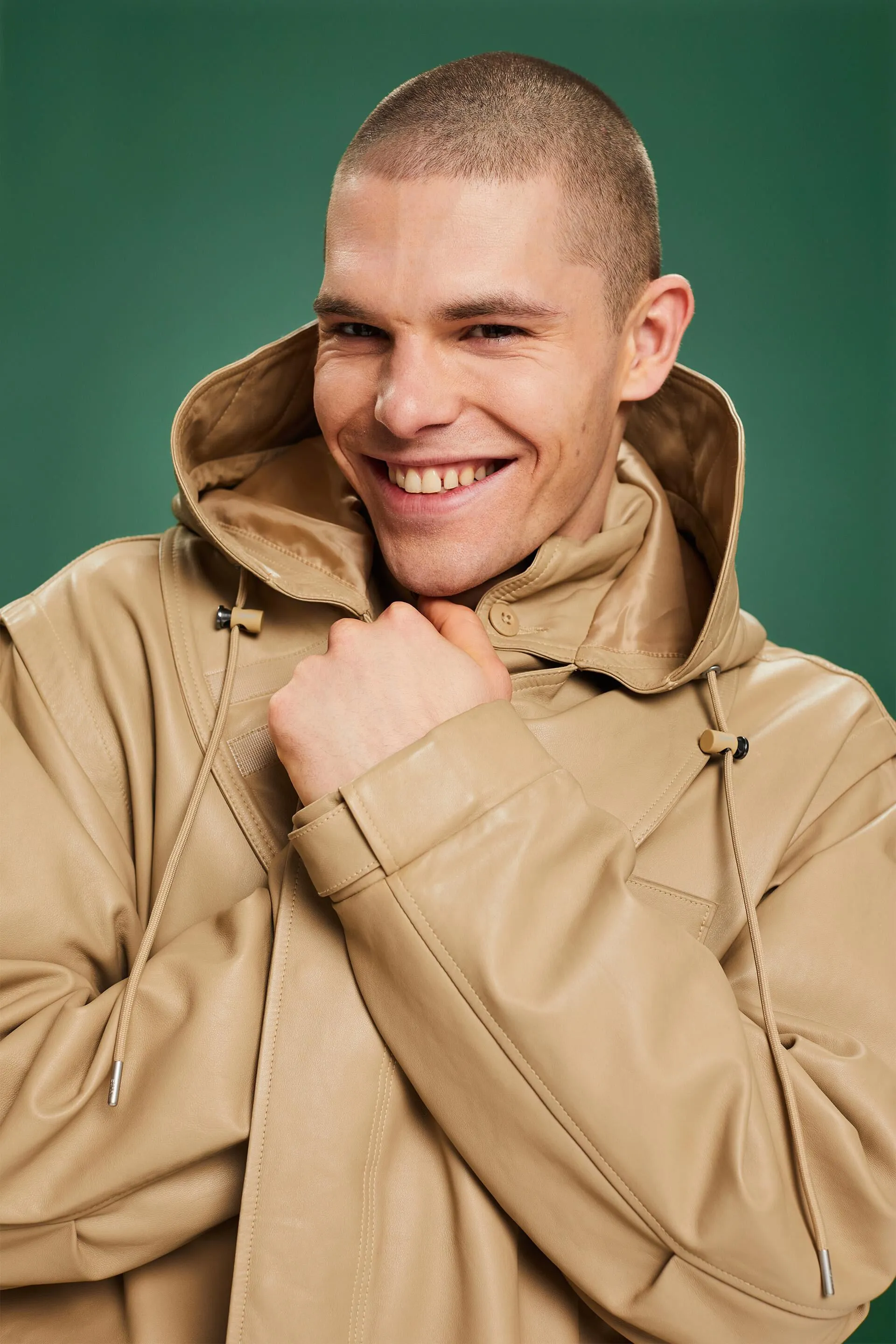 Parka in pelle multifunzione