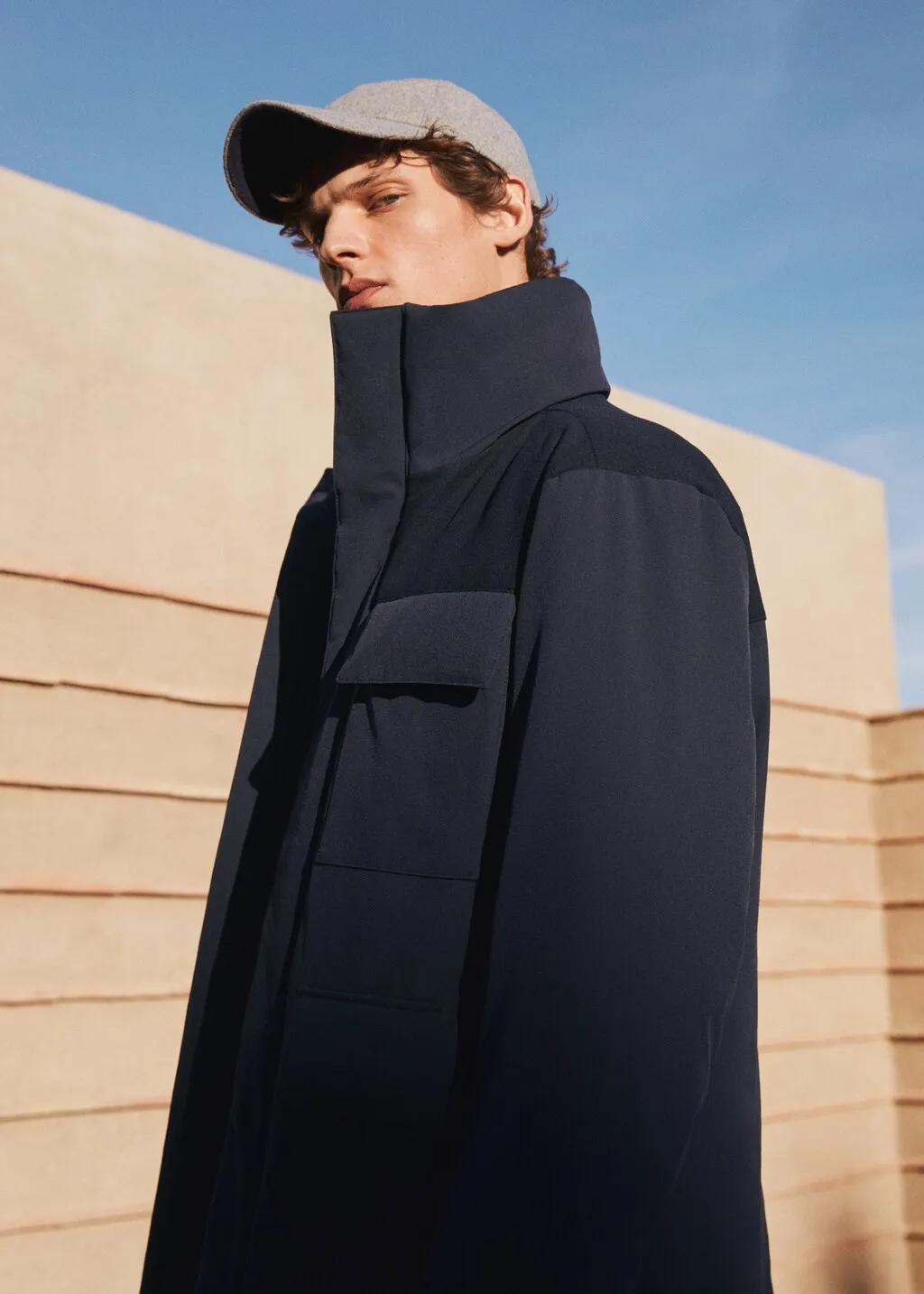 Parka inserti contrasto
