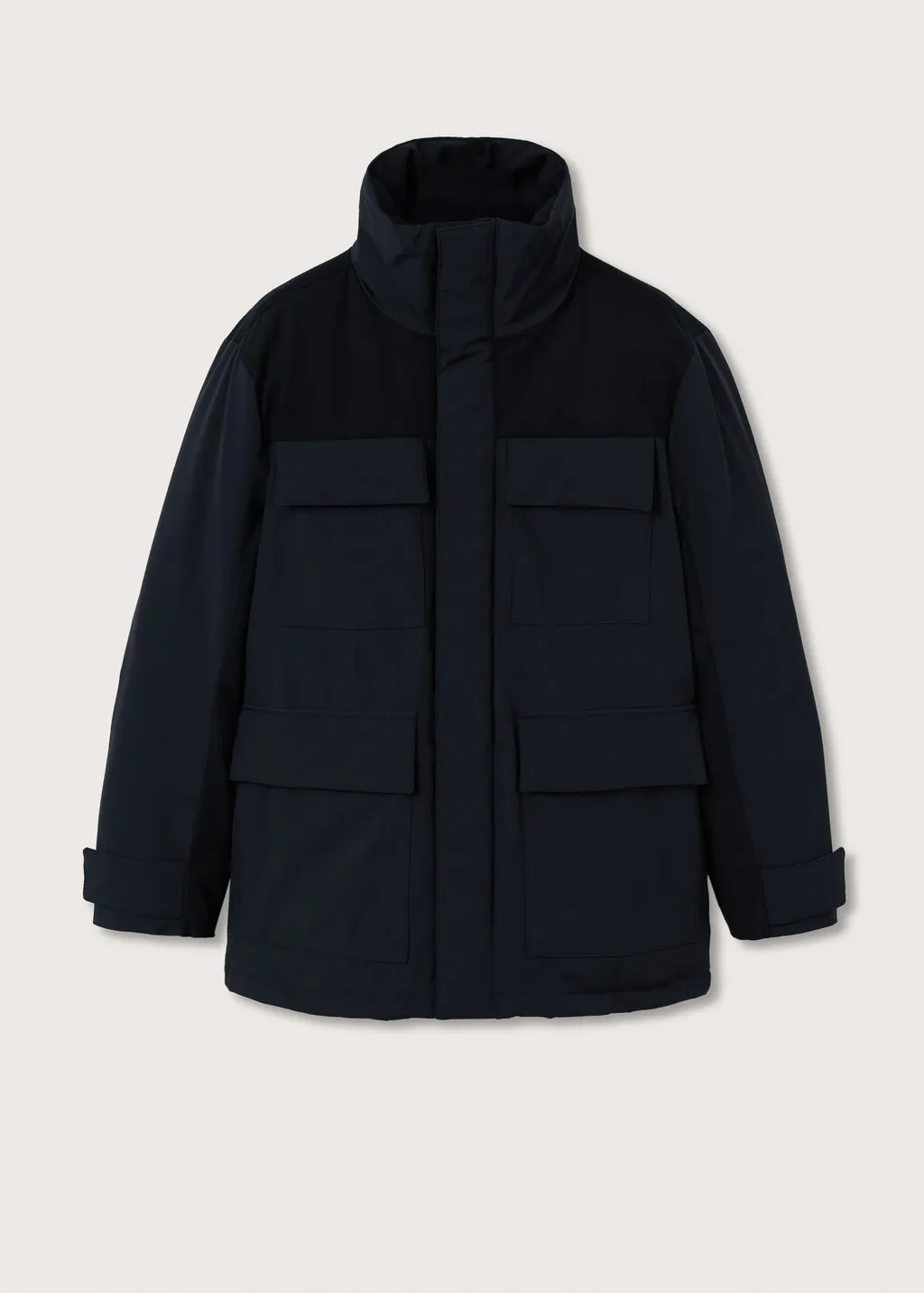 Parka inserti contrasto