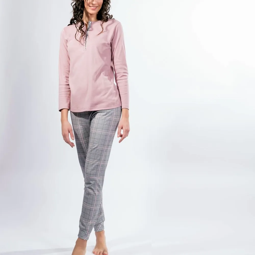 pigiama da donna 671 serafino caldo cotone amica 