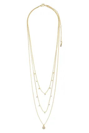 PILGRIM - Chayenne - Collana a strati con cristalli