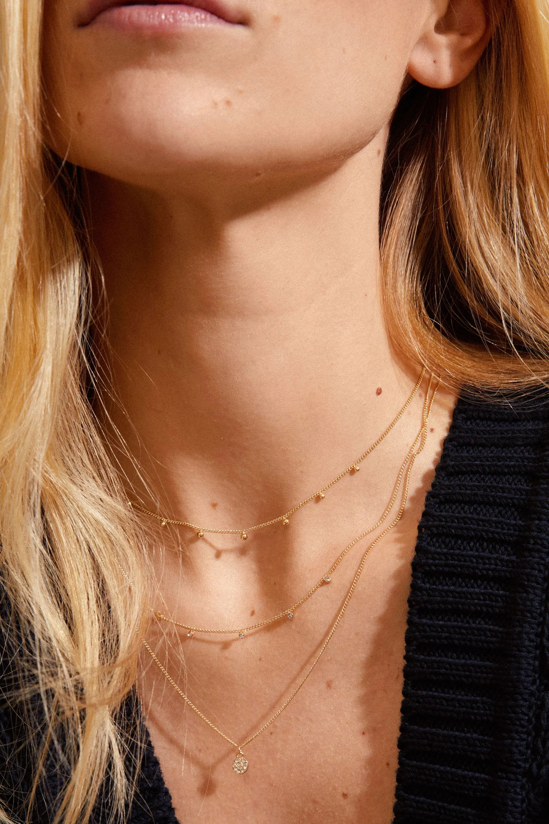 PILGRIM - Chayenne - Collana a strati con cristalli