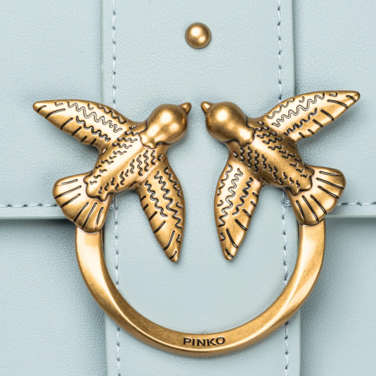 Pinko borsa tracolla mini azzurra