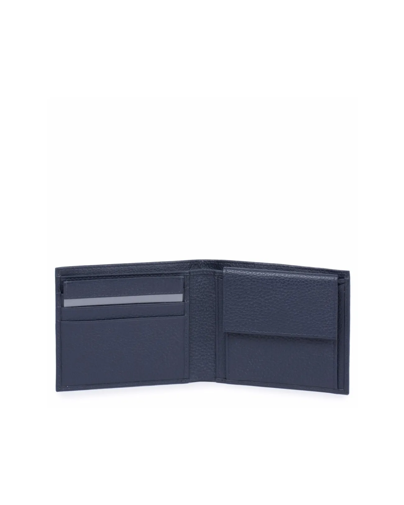 PIQUADRO - Portafoglio uomo con porta spiccioli in pelle - Blu - PU4188MO/BLU | Studioarch.com