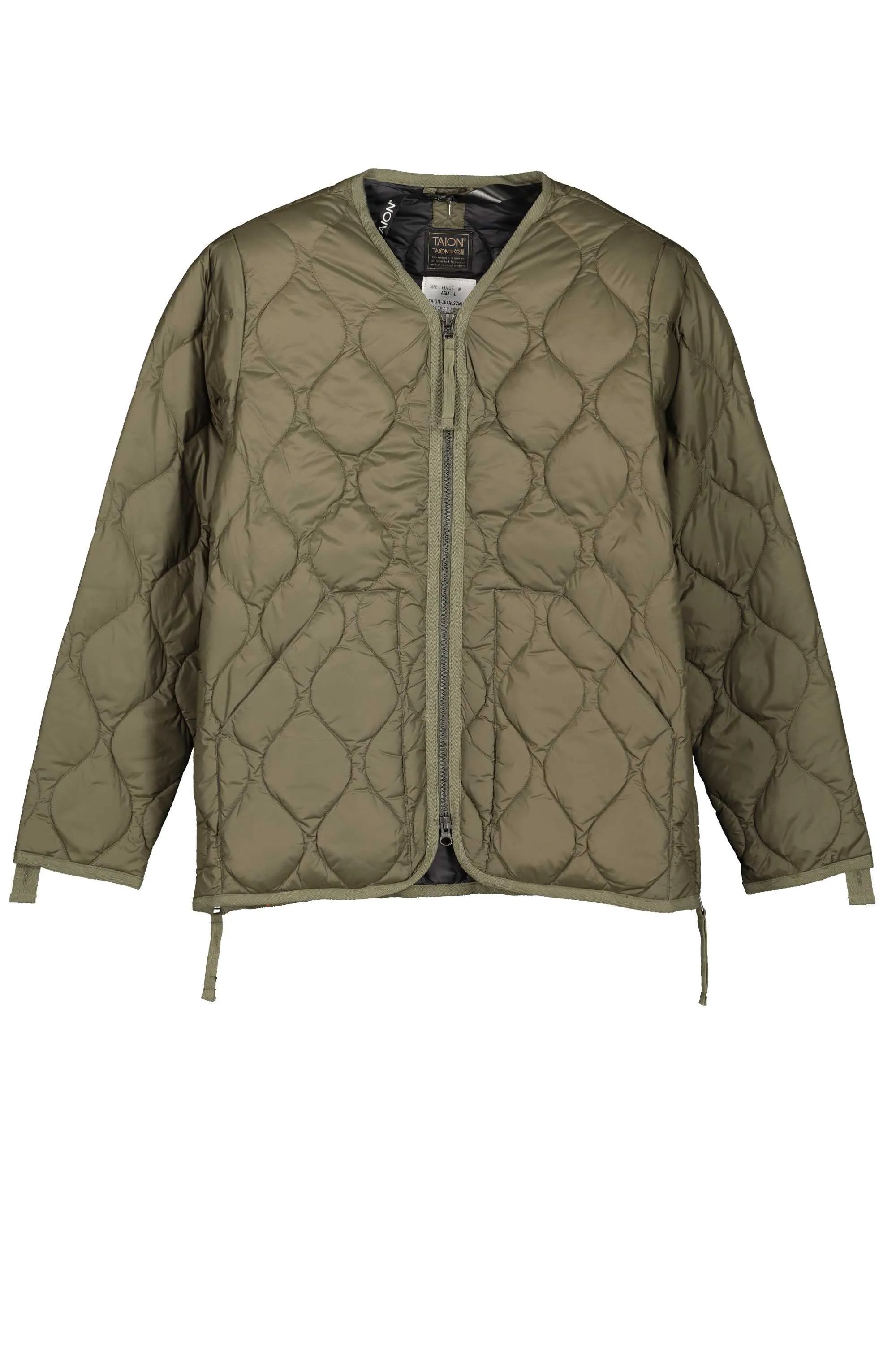         PIUMINO MILITARY ZIP V NECK DOWN JKT