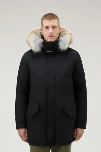 Polar Parka in Ramar Cloth con collo alto e bordo in pelliccia                                                                  