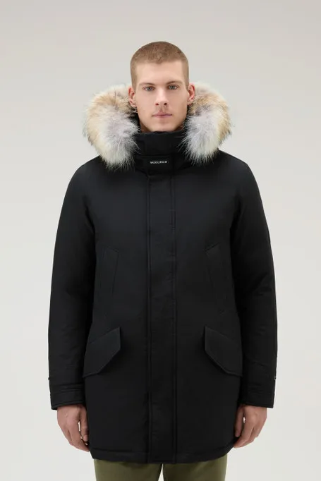 Polar Parka in Ramar Cloth con collo alto e bordo in pelliccia                                                                  