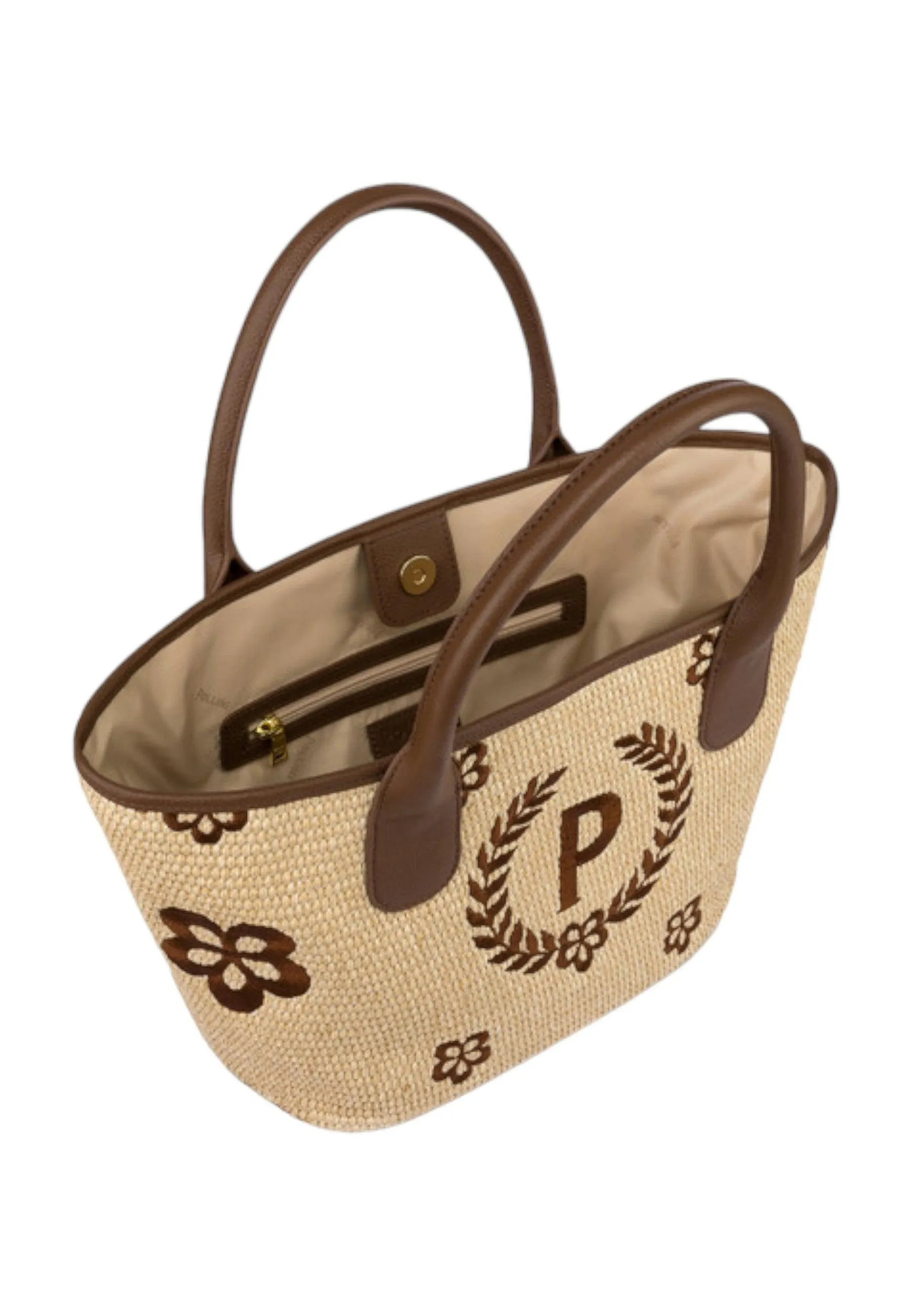 POLLINI Borsa Tote Small Donna Natural Testa di Moro TE8482PP0EQ1T10A
