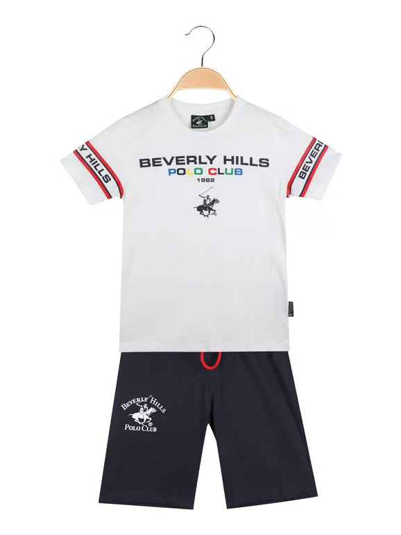 Polo Club Ensemble t-shirt court + bermuda en coton enfant