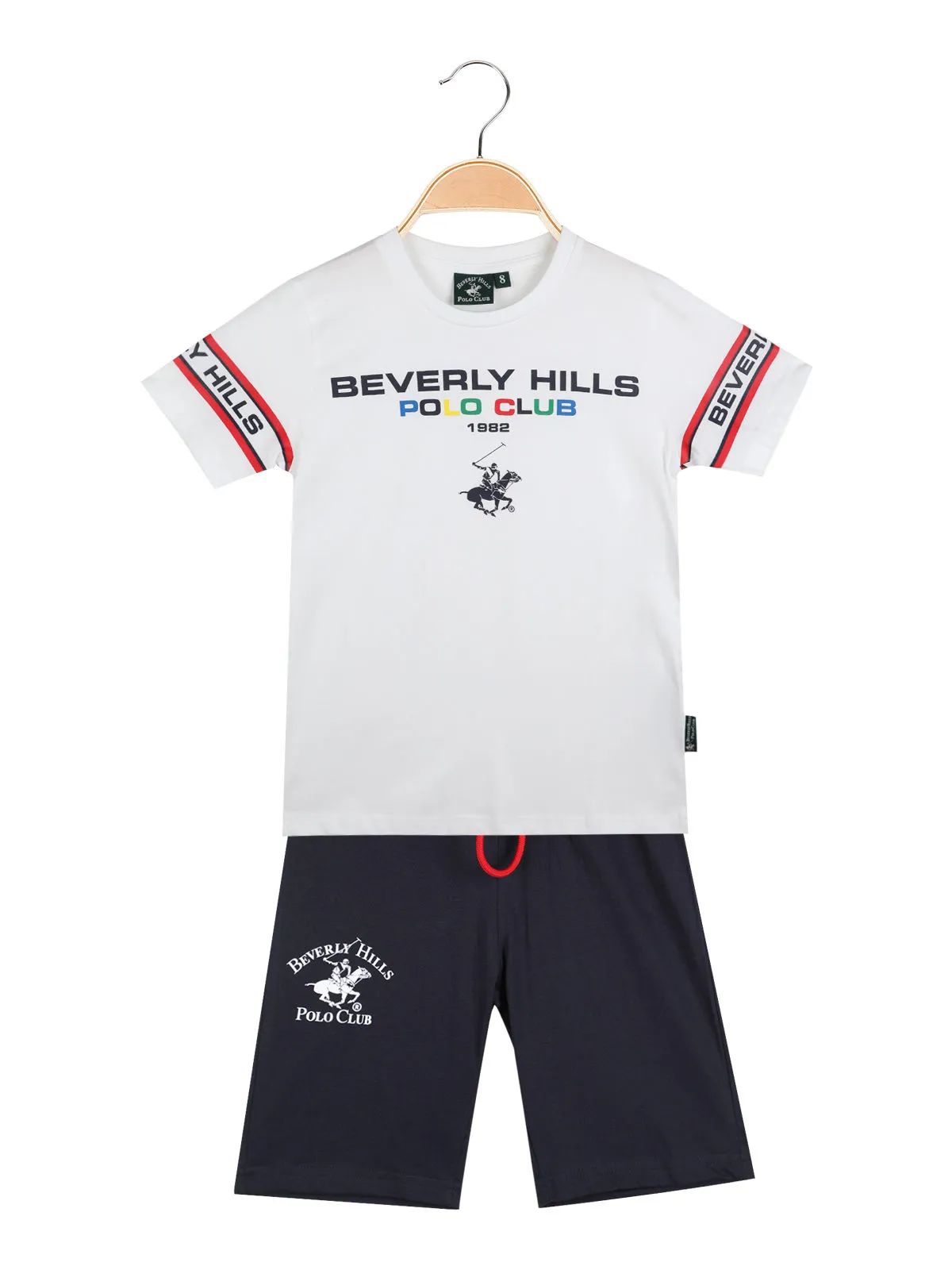 Polo Club Ensemble t-shirt court + bermuda en coton enfant