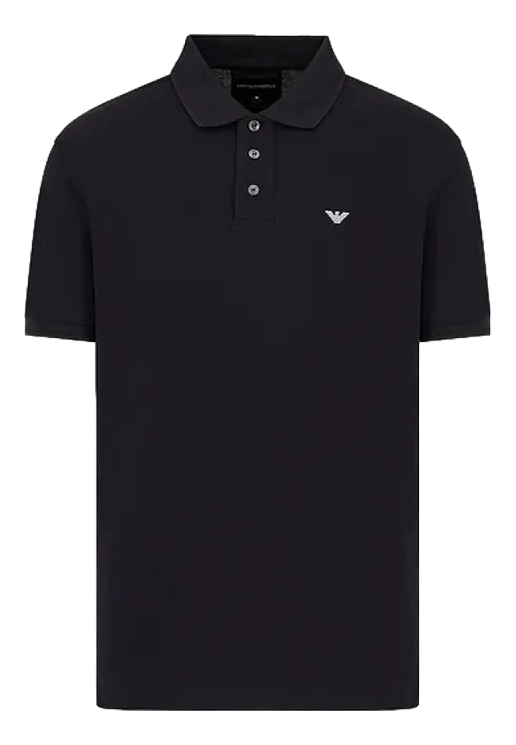 Polo in piquet mercerizzato con micro eagle
