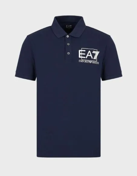 Polo Uomo Manica Corta Ea7 Emporio Armani 3RPF16 1554 Blu