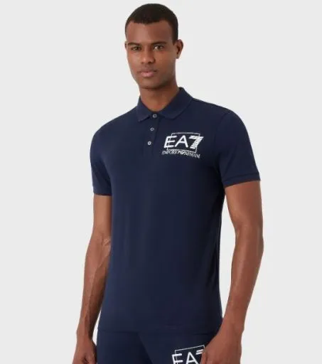 Polo Uomo Manica Corta Ea7 Emporio Armani 3RPF16 1554 Blu