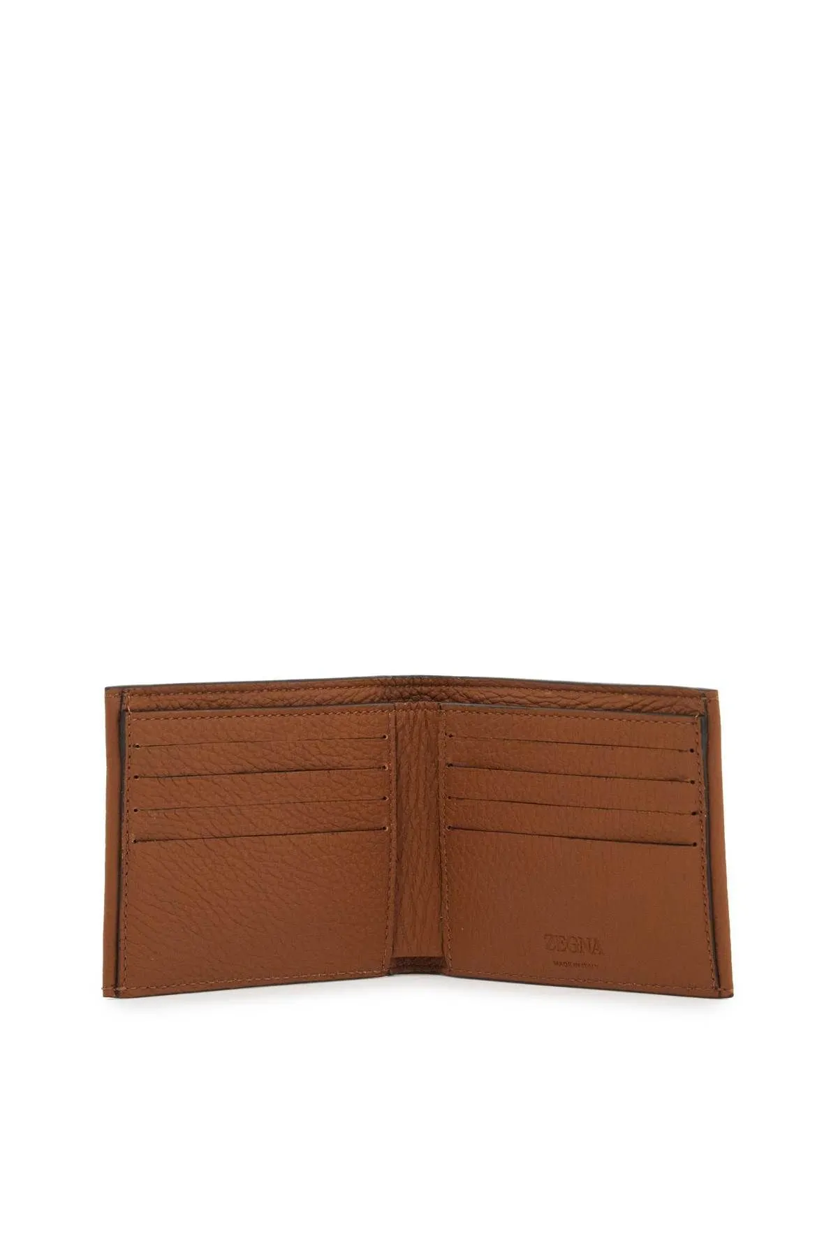 Portafoglio bi-fold in pelle