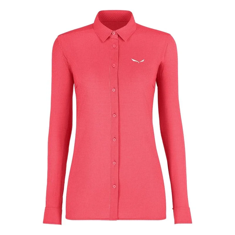 Puez Minicheck2 Dry W L/sCamicia Leggere D Traspirante M/lunghe Salewa Salewa