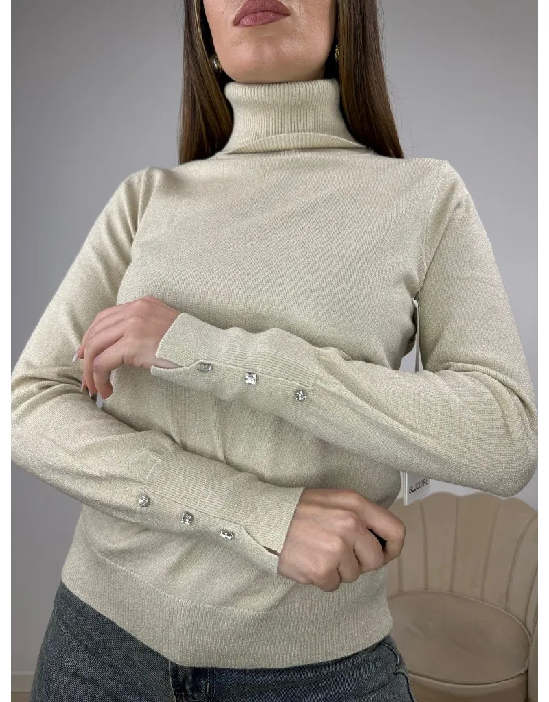PULL DOLCEVITA LAMINATO BEIGE