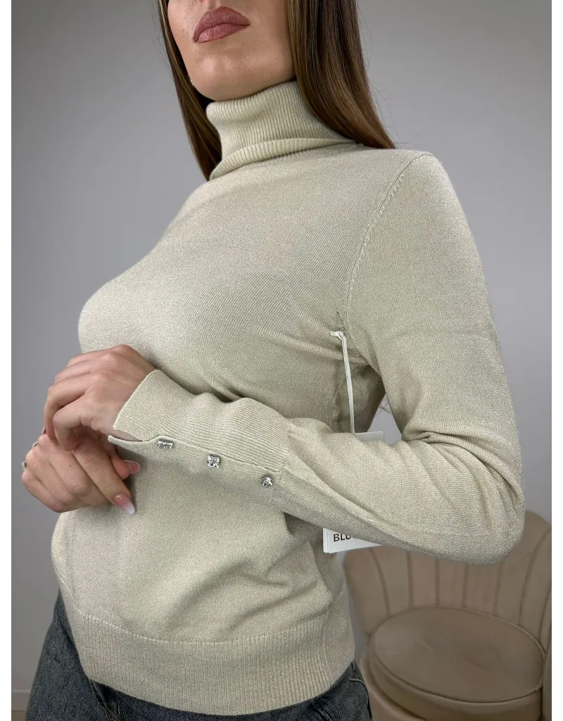 PULL DOLCEVITA LAMINATO BEIGE