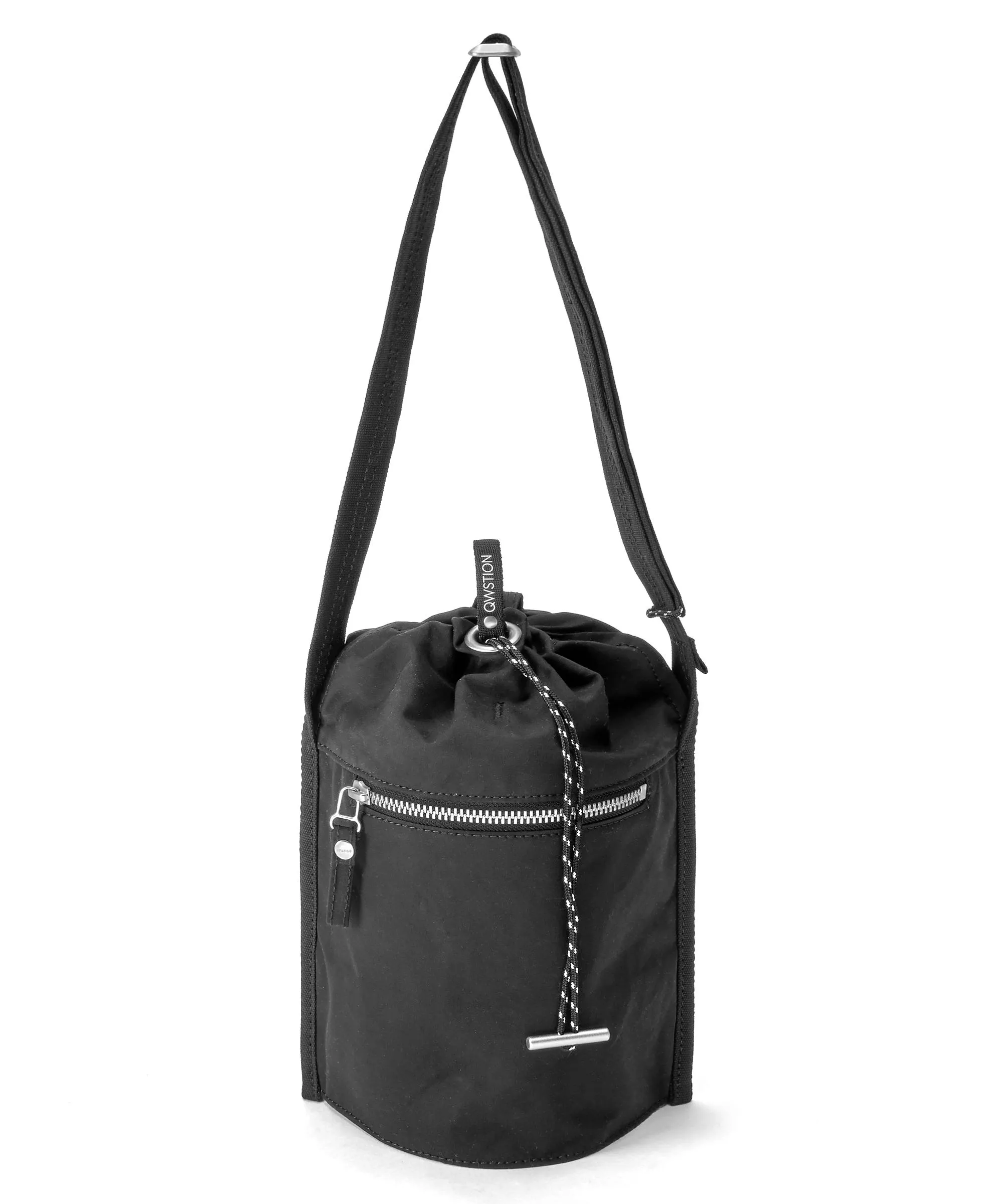  Qwstion Bananatex Mini Bucket Borsa a secchiello cotone biologico nero  