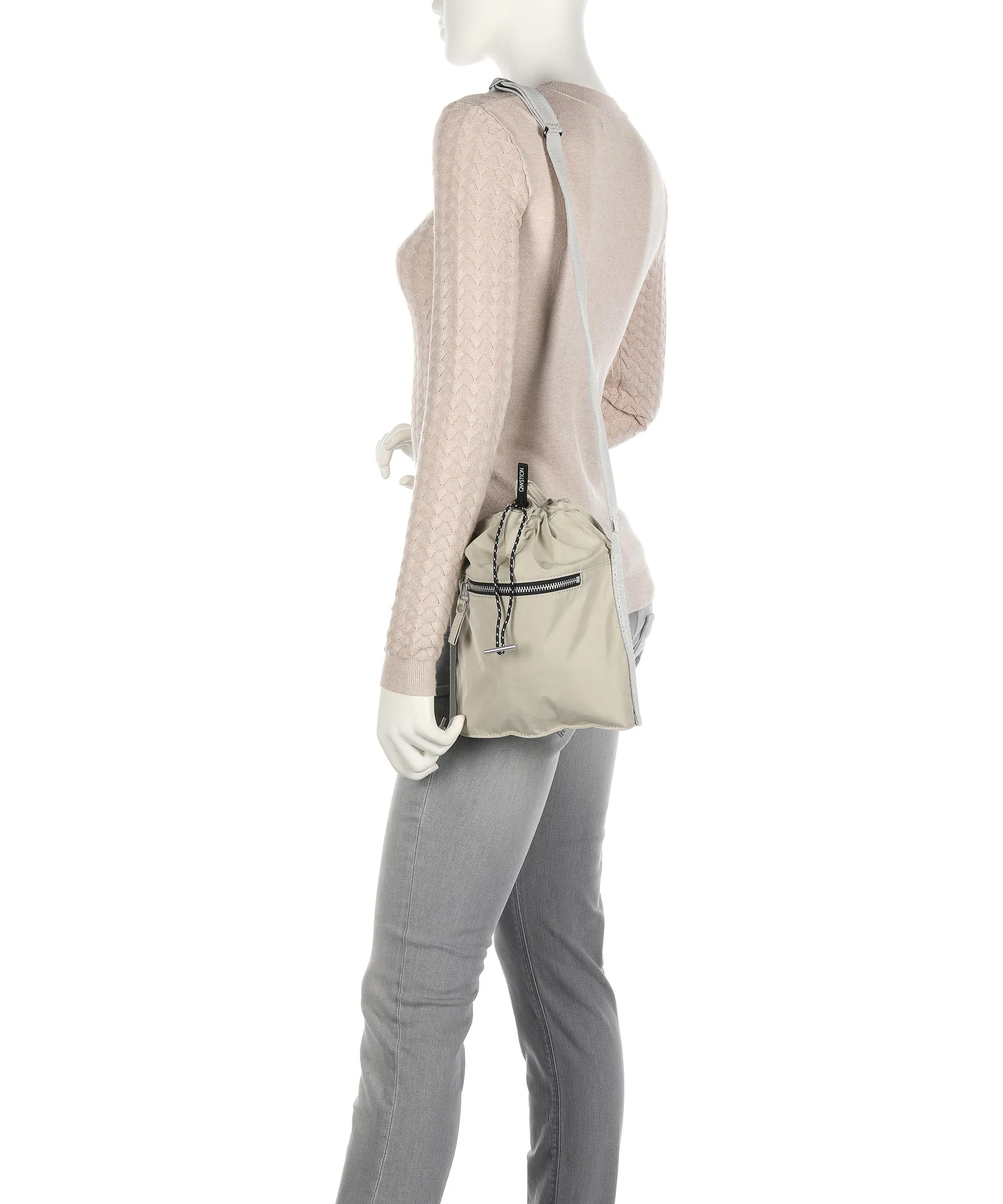  Qwstion Bananatex Mini Bucket Borsa a secchiello cotone biologico pietra  