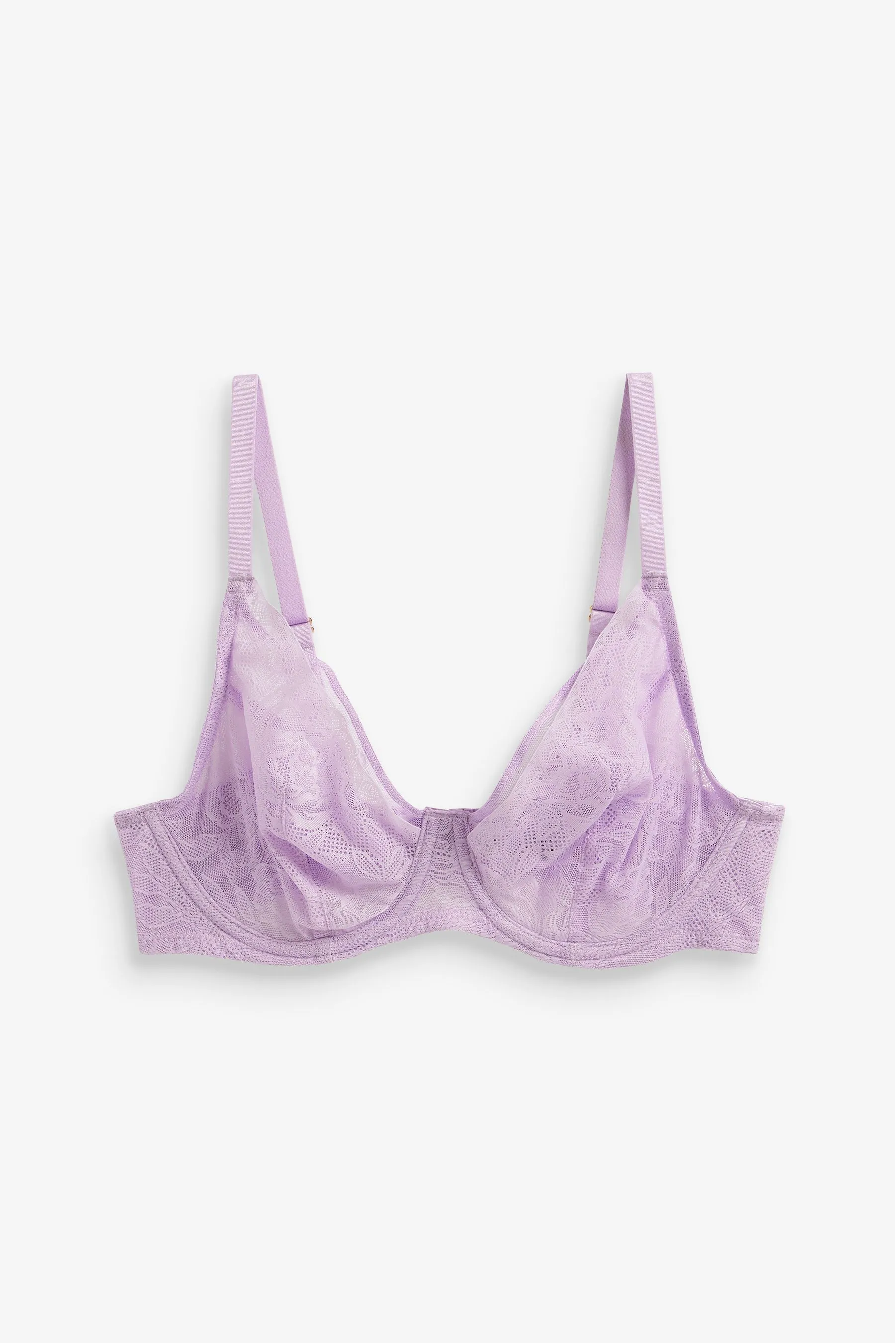 Reggiseno non imbottito con Pizzo scollo profondo Floreale cimosa coppe DD+