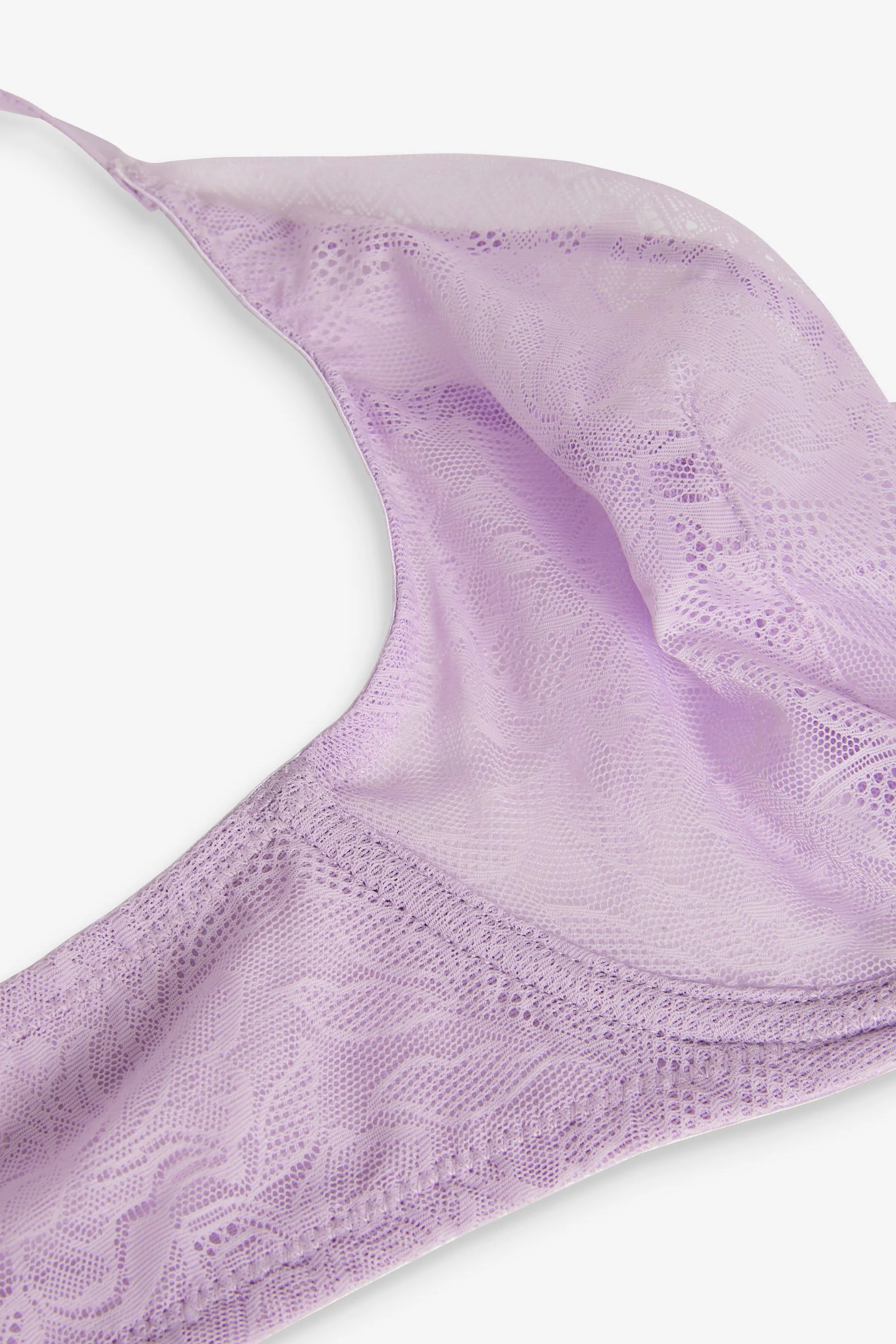 Reggiseno non imbottito con Pizzo scollo profondo Floreale cimosa coppe DD+