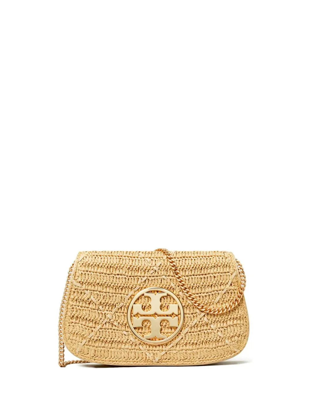 `Reva` Raffia Clutch Bag