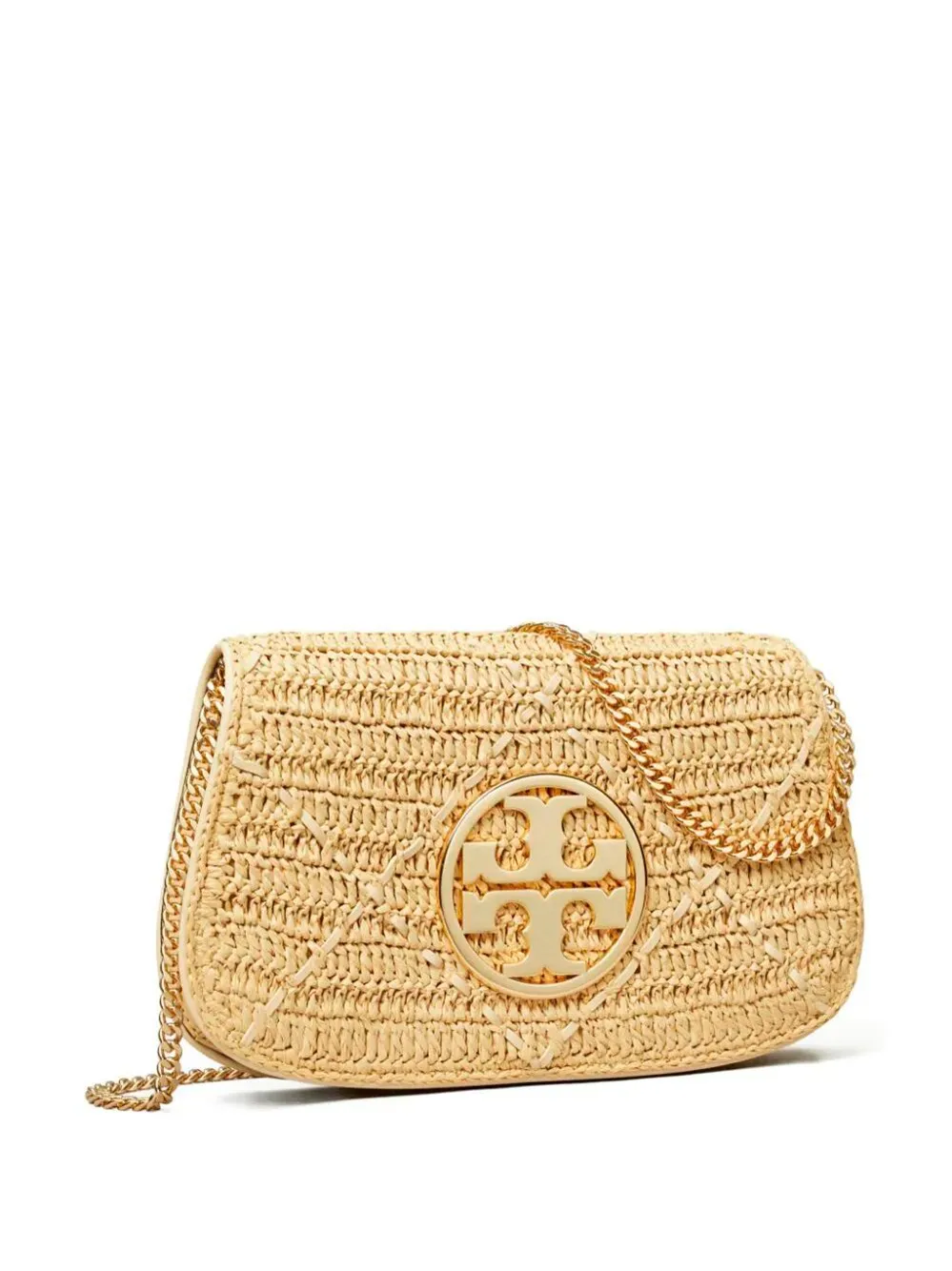`Reva` Raffia Clutch Bag