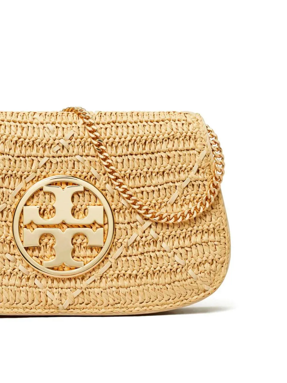 `Reva` Raffia Clutch Bag