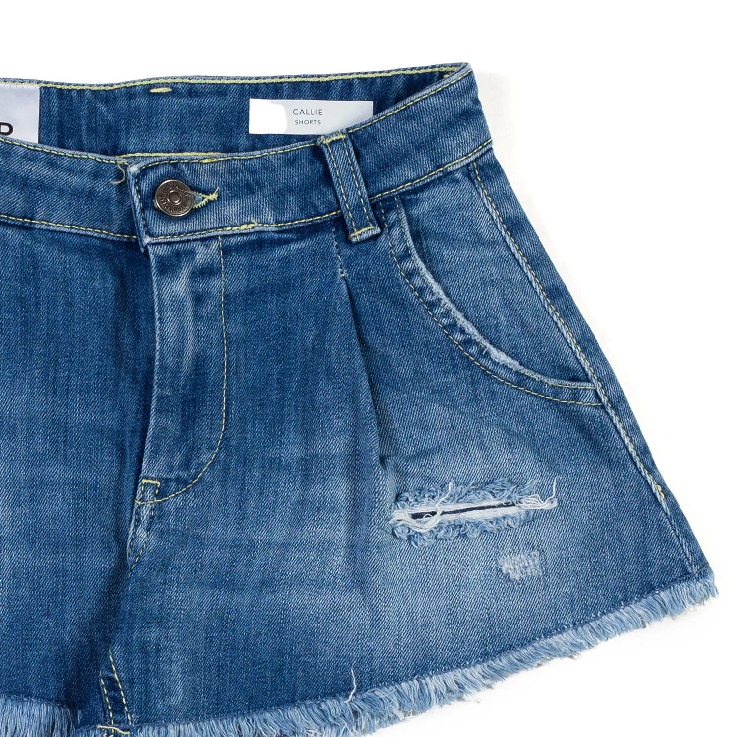 Shorts Di Jeans Blu Medio Bambina E Teenager