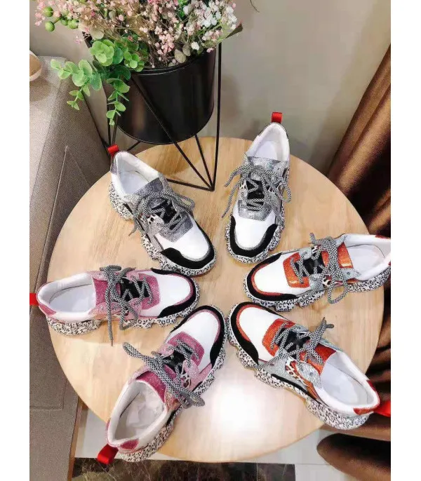 Sneakers platform leopard