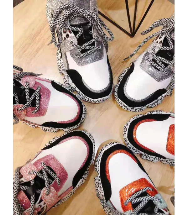 Sneakers platform leopard