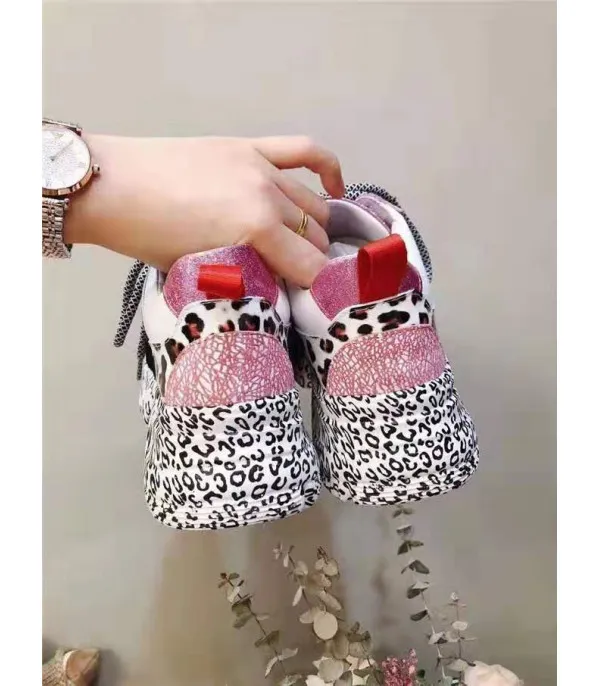 Sneakers platform leopard
