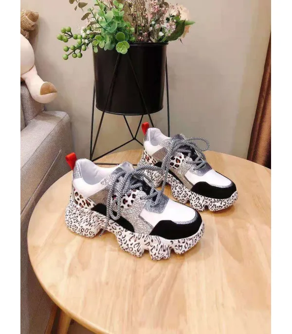 Sneakers platform leopard