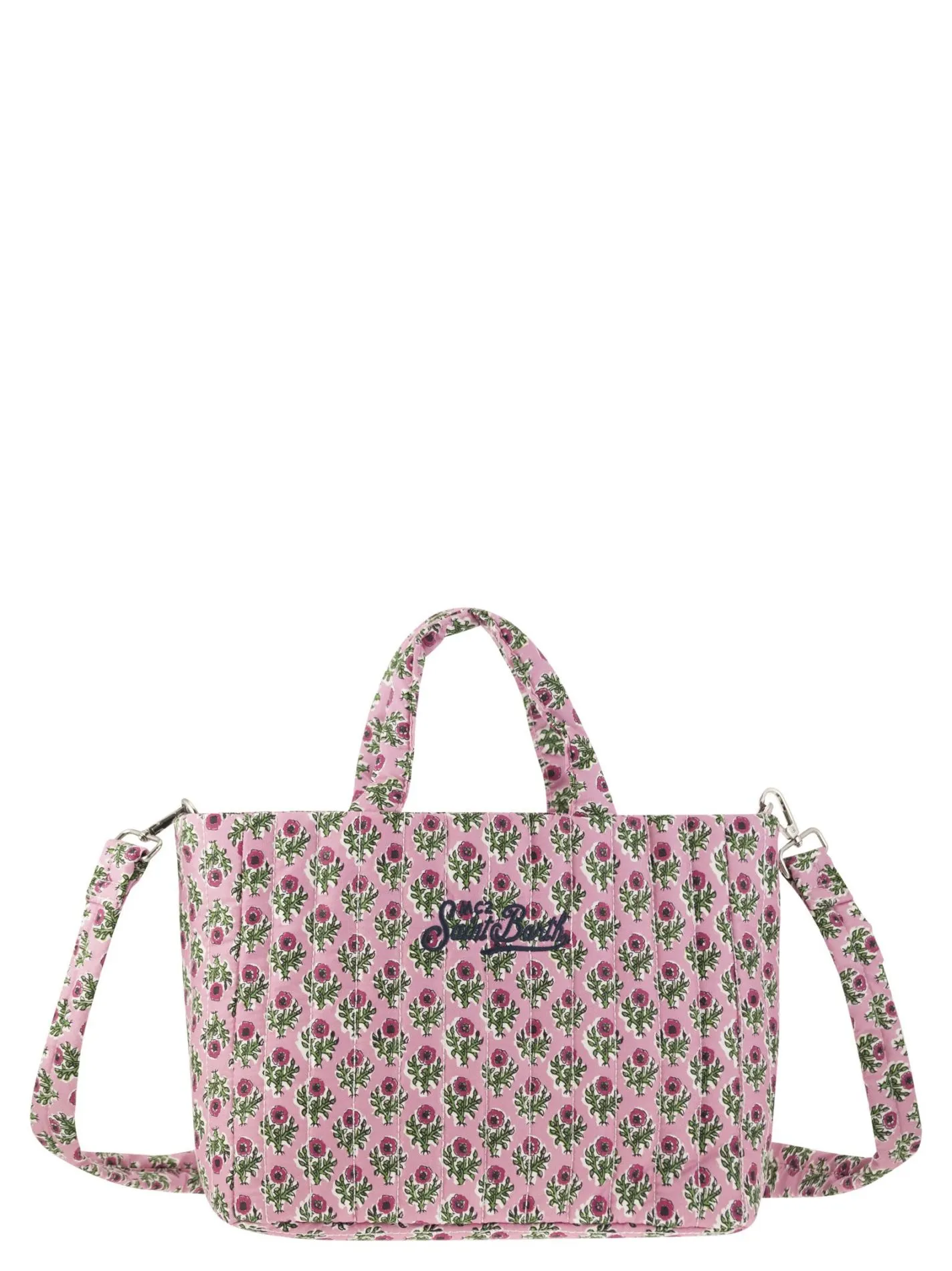 Soft Tote Mid quilted bag with flowers