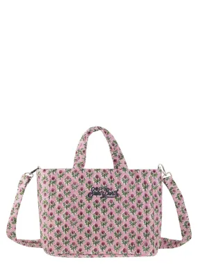Soft Tote Mid quilted bag with flowers