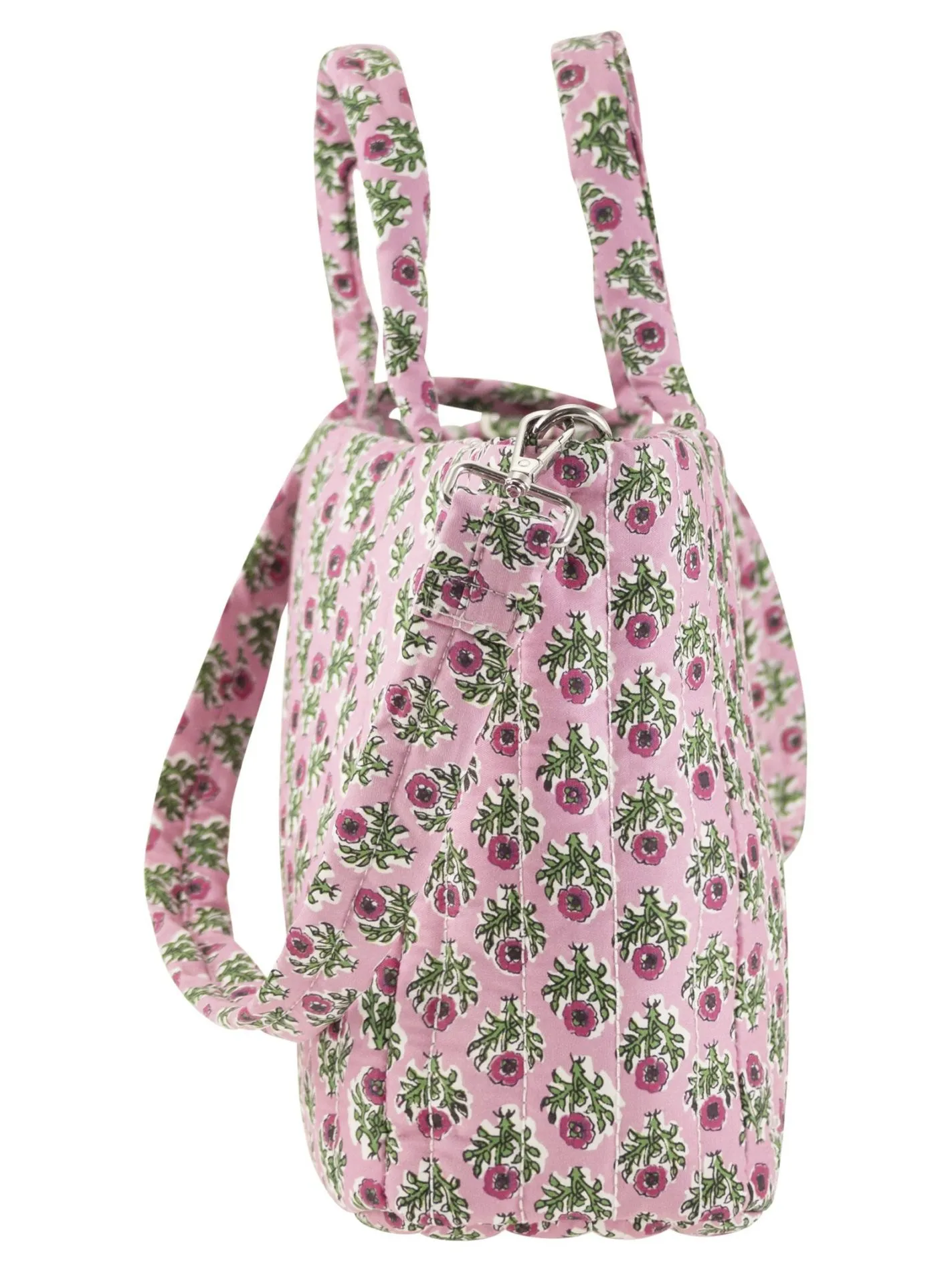 Soft Tote Mid quilted bag with flowers